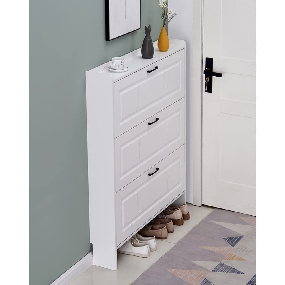 💝Last Day For Clearance💝Wall Hidden Shoe Cabinet - Conceal Your Shoes in Style! 🚪👠