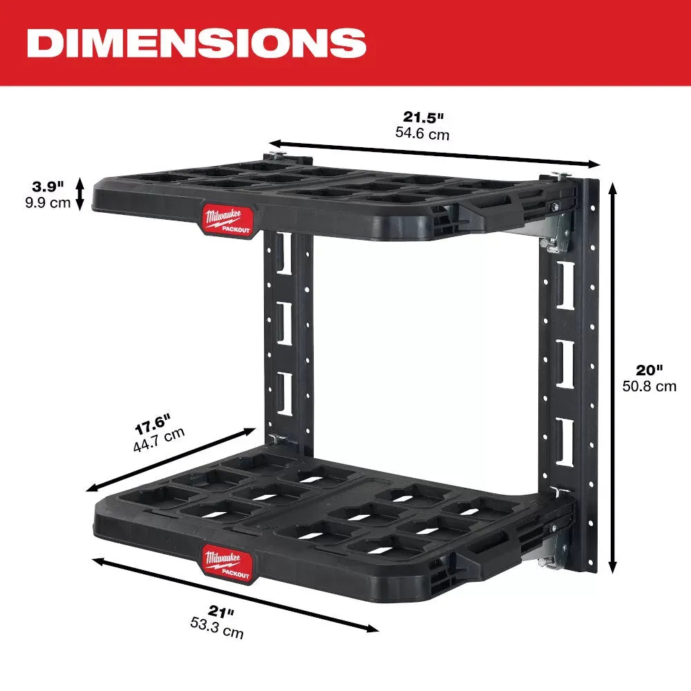 Milwaukee 48-22-8480 PACKOUT Heavy Duty Racking Kit w/ 50 Pound Capacity