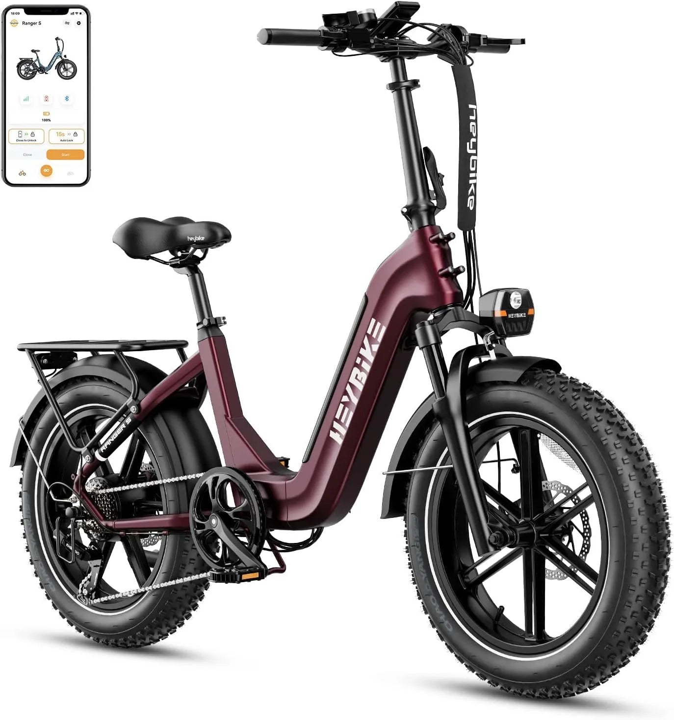 ✨Ranger S Electric Bike for Adults, Foldable 1400W Peak Motor Ebike, 20