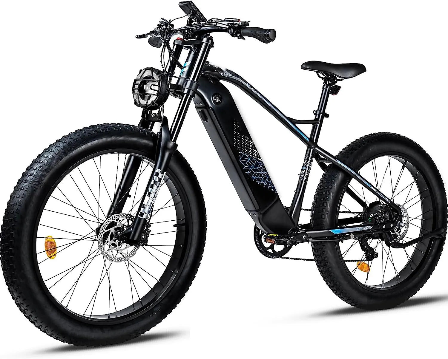 Electric Bike,750W Electric Bike for Adults BAFANG Motor 48V 15Ah Samsung Cell Battery Ebike, Fat Tire Electric Bicycles, 28MPH 35-80Miles Electric Mountain Bike, Shimano 7-Speed UL Certified