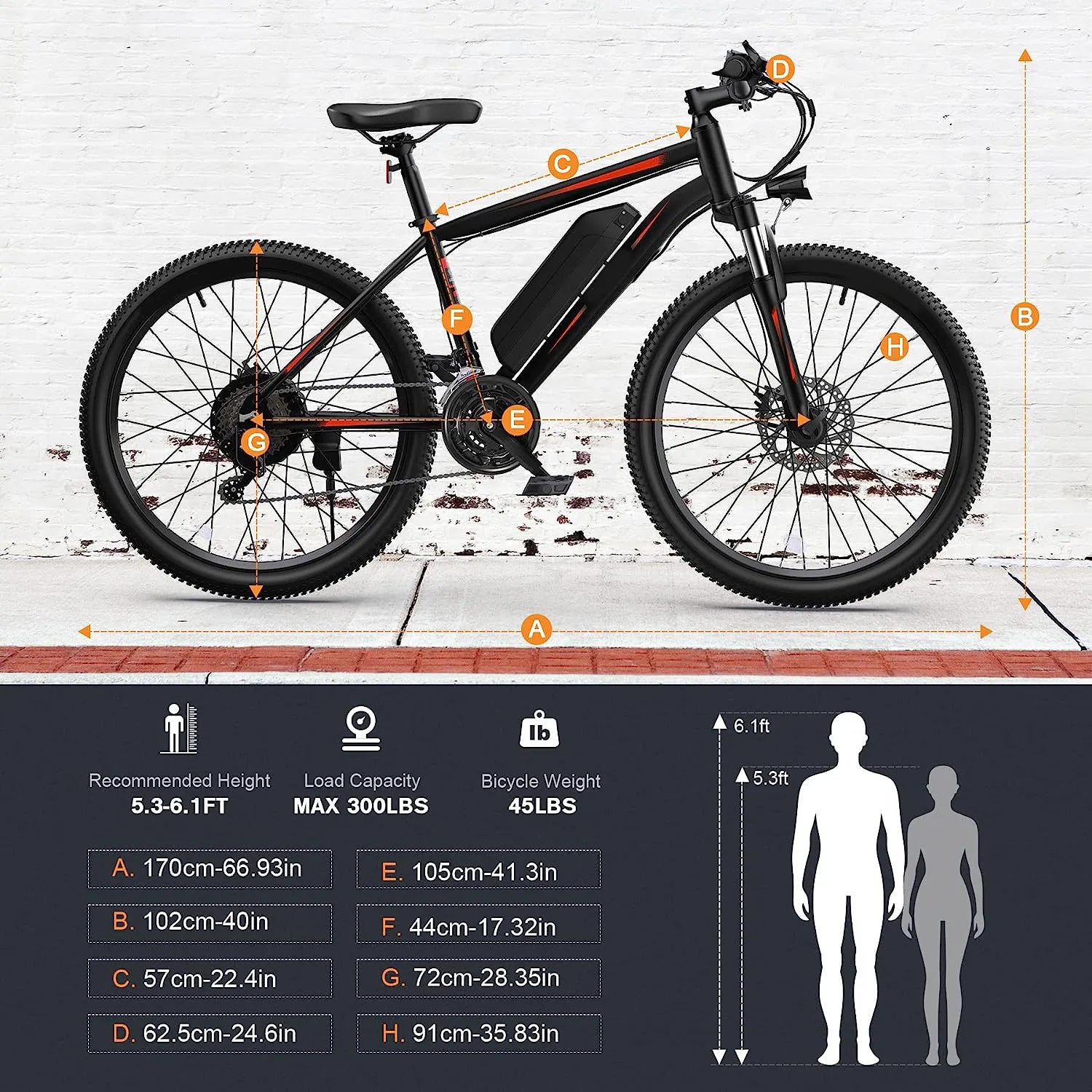 Electric Bike, Electric Bike for Adults, 26