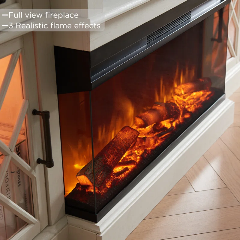 Gaobo Farmhouse Fireplace TV Stand