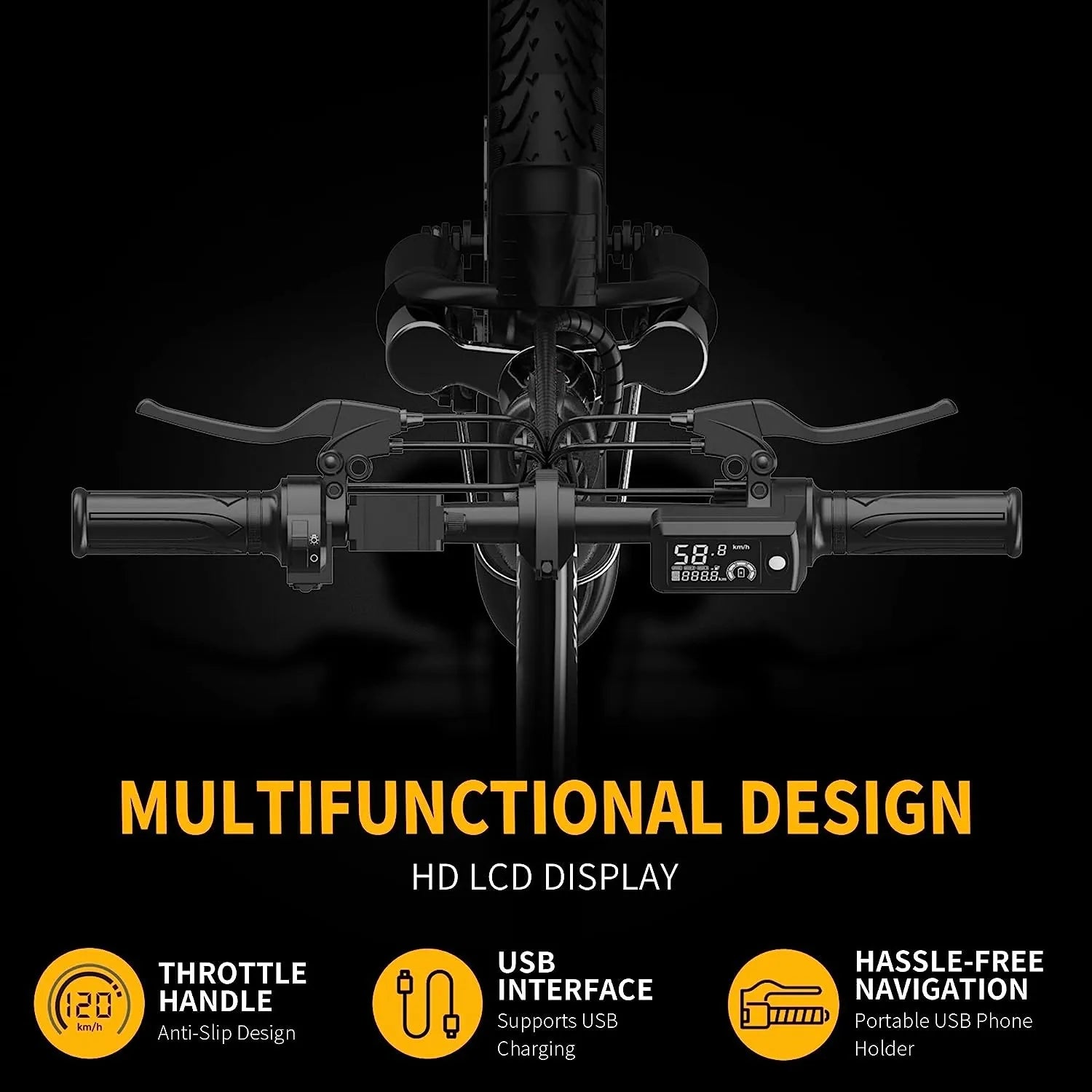 Ebikes for Adults, 400W Motor 22MPH Max Speed, 14” Tire, 48V 15AH Removable Battery for Electric Bike, Multi-Shock Absorption, City Commuter, Foldable Adult Electric Bicycles for Women, Men