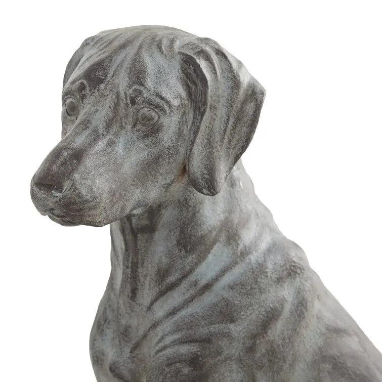 A charming Labrador dog garden sculpture