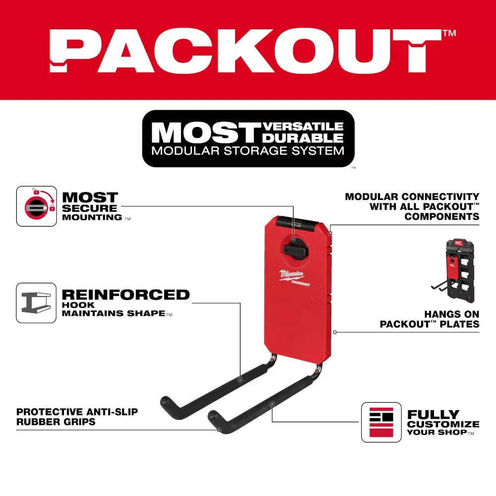 Milwaukee 48-22-8330 PACKOUT 9" Reinforced Straight Utility Hook
