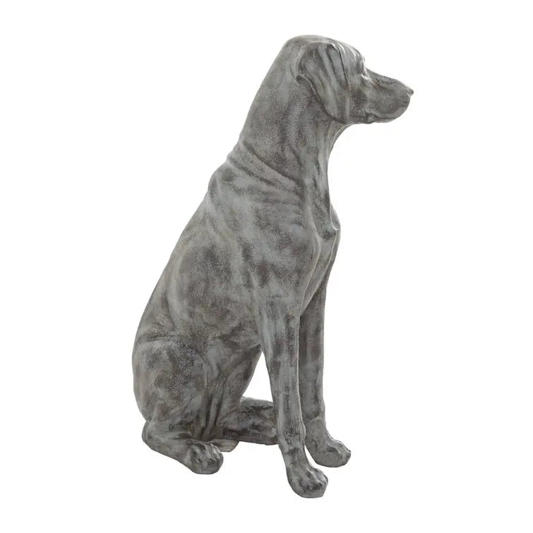 A charming Labrador dog garden sculpture