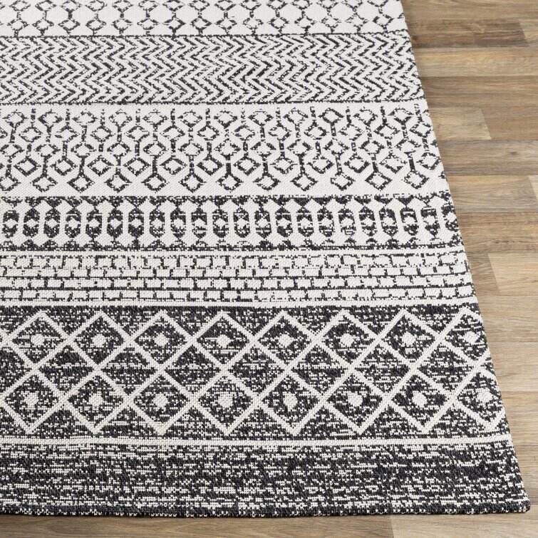 Enloe Cotton Black/Cream Rug