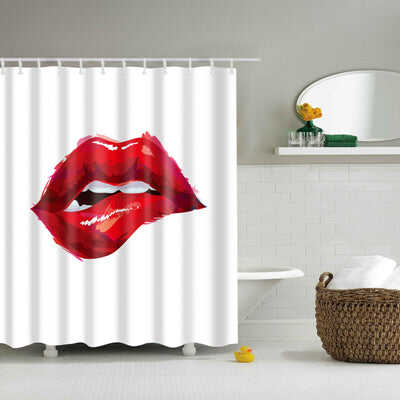 High Quality Waterproof Women Shadow Shower Curtain with Hooks Sexy Girl Portrait Bathroom Curtains Curtains for Bathroom Shower