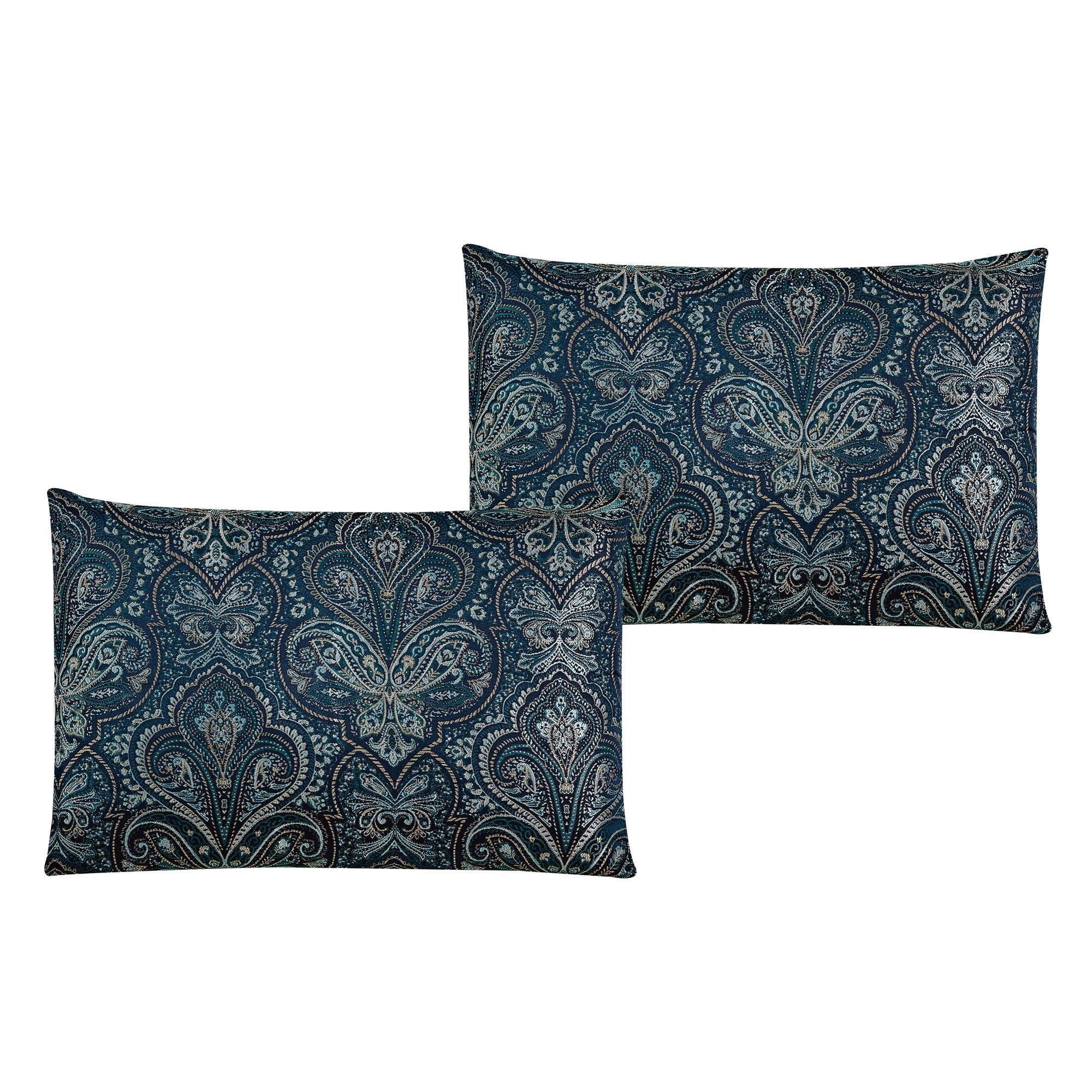 7 Piece Jacquard Bed in a Bag Queen King Comforter Set - 22252