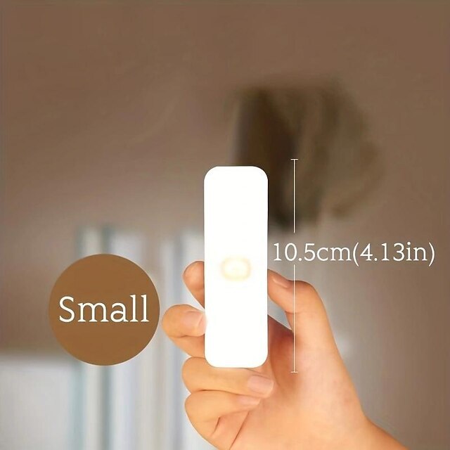 Wireless LED Mini Reading Light Wall-Mounted Reading Light Stick On Bunk Bed Lamp Dimmable Lights Magnetic Mounted Under Cabinet Lighting Rechargeable Battery Operated For Car Bedroom Nursery Bathroom