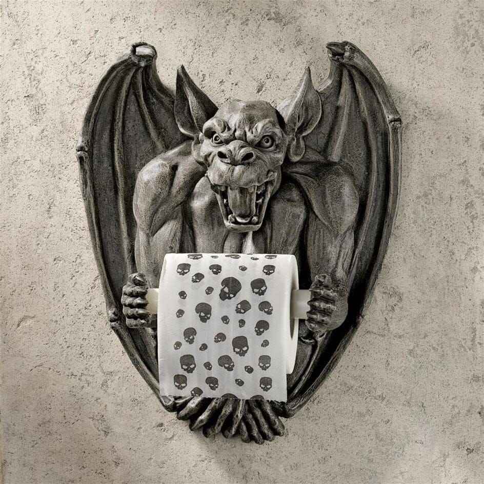 Gargoyle Gothic Toilet Paper Holder For Your Bathroom