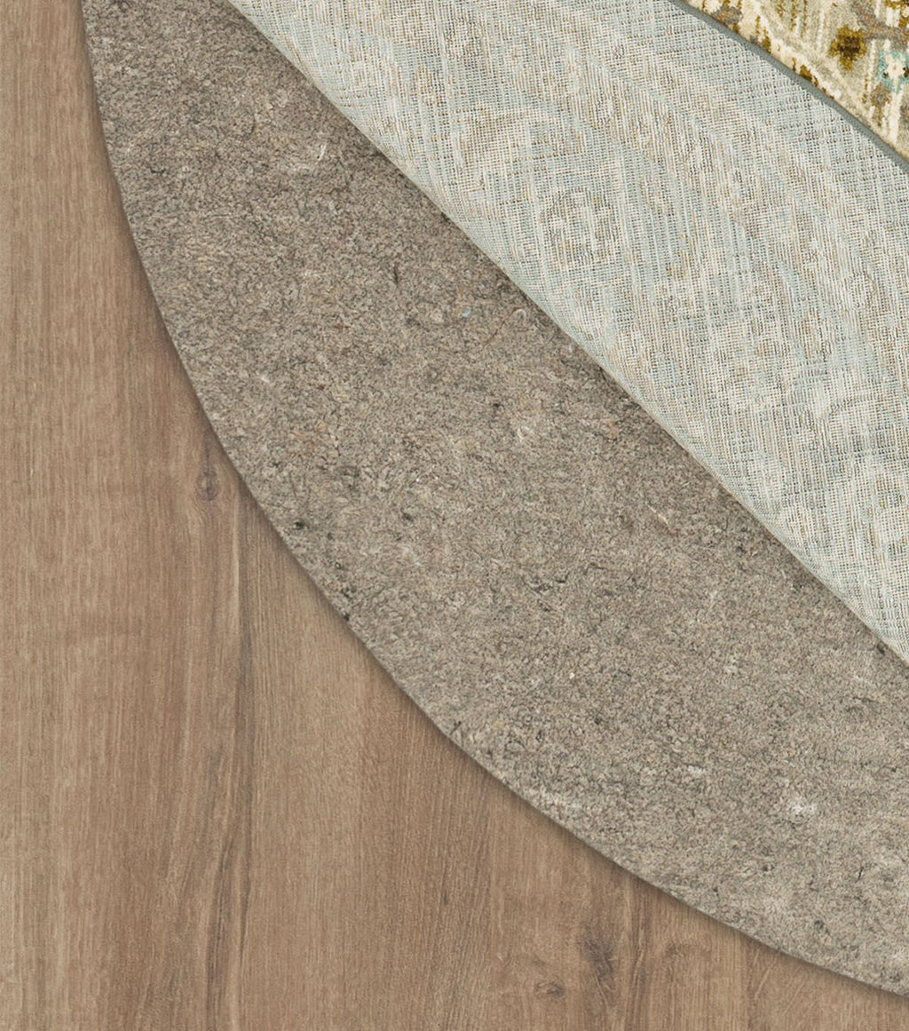Dual Surface 1/4 Inch Rug Pad Gray 9'6" Round