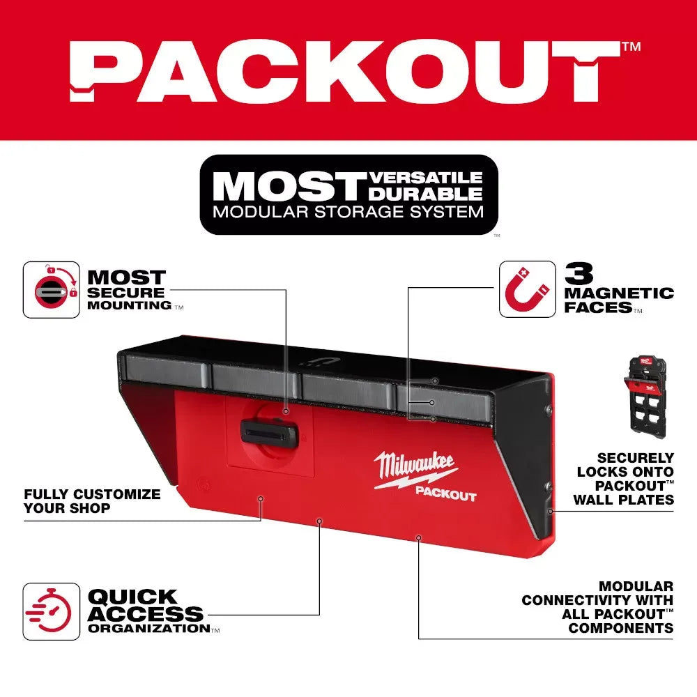 Milwaukee 48-22-8346 PACKOUT Magnetic Wall Mounted Rack