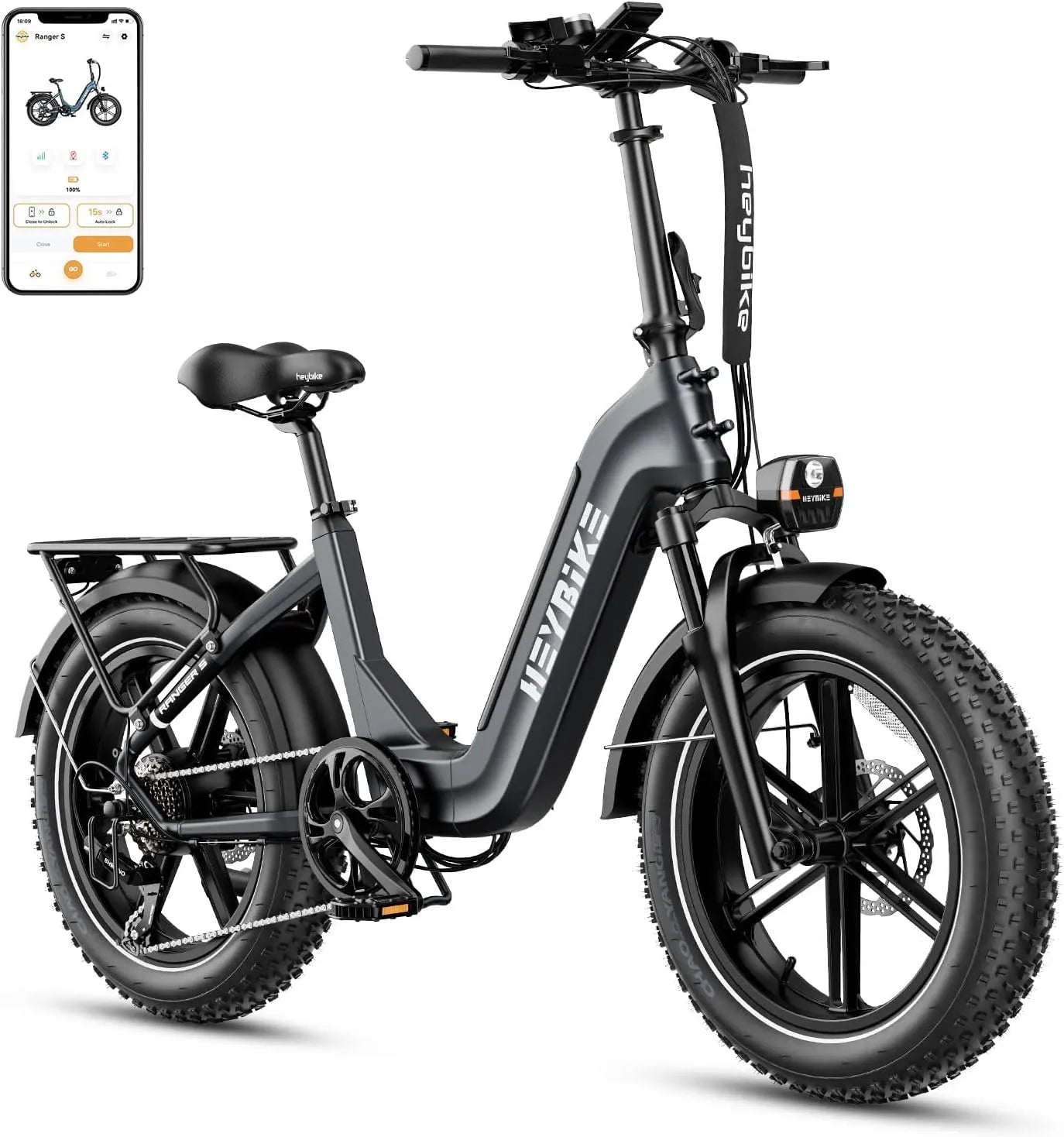 ✨Ranger S Electric Bike for Adults, Foldable 1400W Peak Motor Ebike, 20