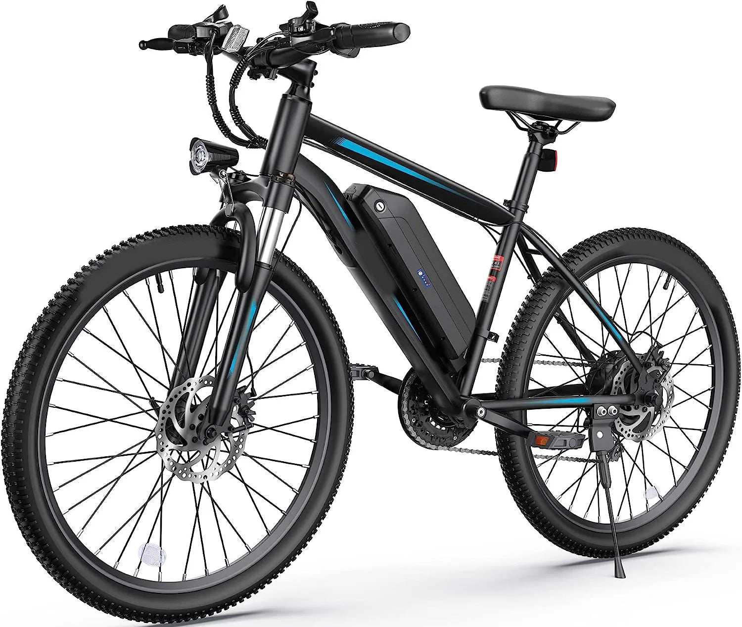 Electric Bike, Electric Bike for Adults 27.5'' E-Bikes with 500W Motor, 21.6MPH Mountain Bike with Lockable Suspension Fork, Removable Battery, Professional 21 Speed Gears Bicycle