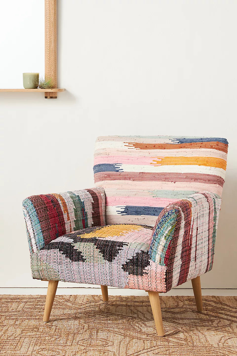 Woven Marija Rag Rug Accent Chair