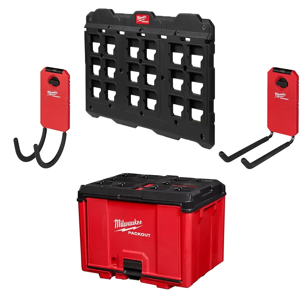 Milwaukee 48-22-84CHK Shop PACKOUT Heavy Duty Cabinet Hook Kit