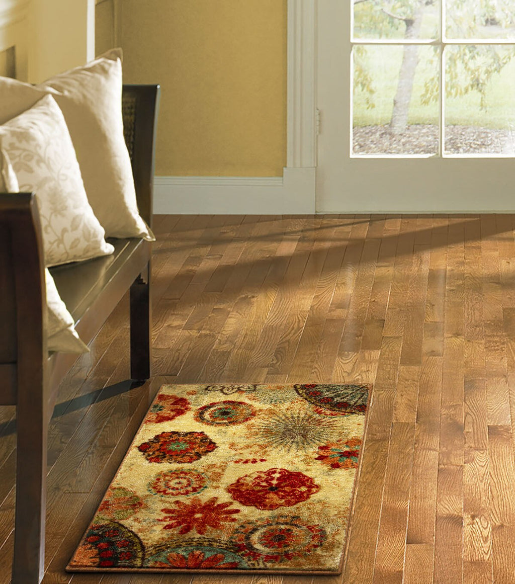 Caravan Medallion Area Rug Multi 2' X 3'