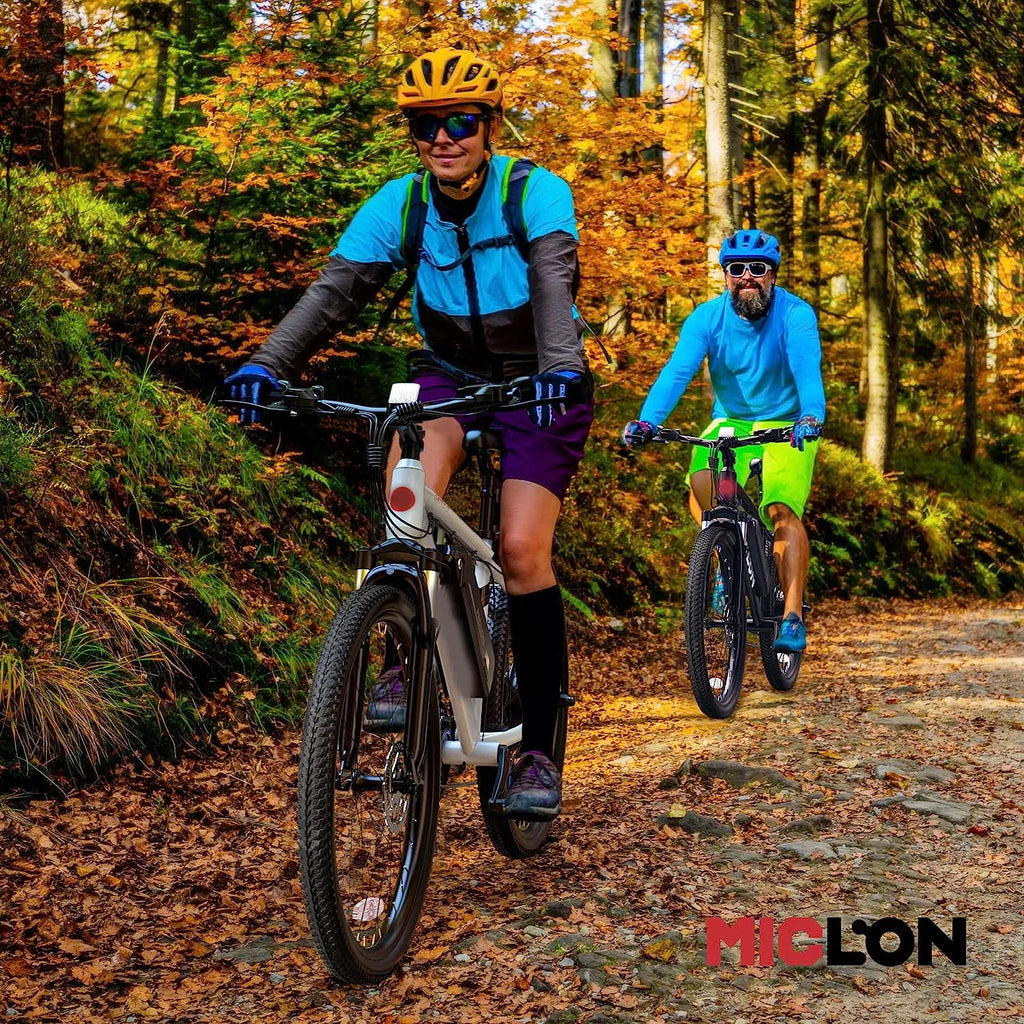 Electric Bike for Adults, 2X Faster Charge, 350W BAFANG Motor, 36V 10.4AH Removable Battery, 20MPH 26'' Mountain Ebike, Shimano 21 Speed, Suspension Fork, LED Display