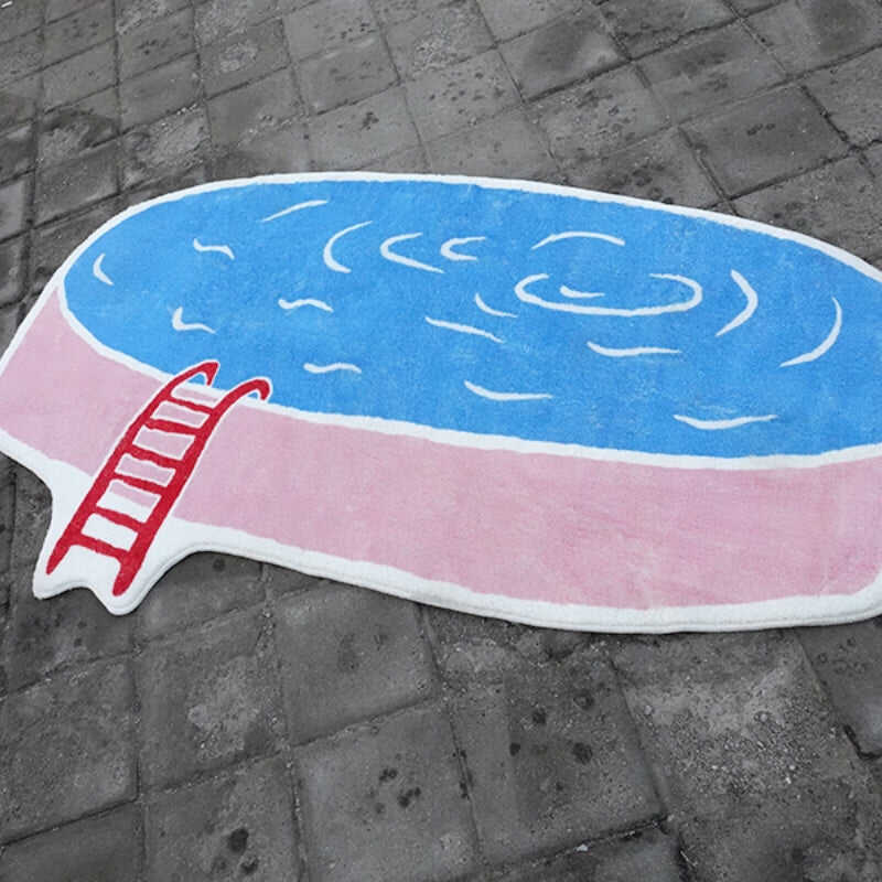 Pool Print Rug Tufted Pet Mat Pet Rug