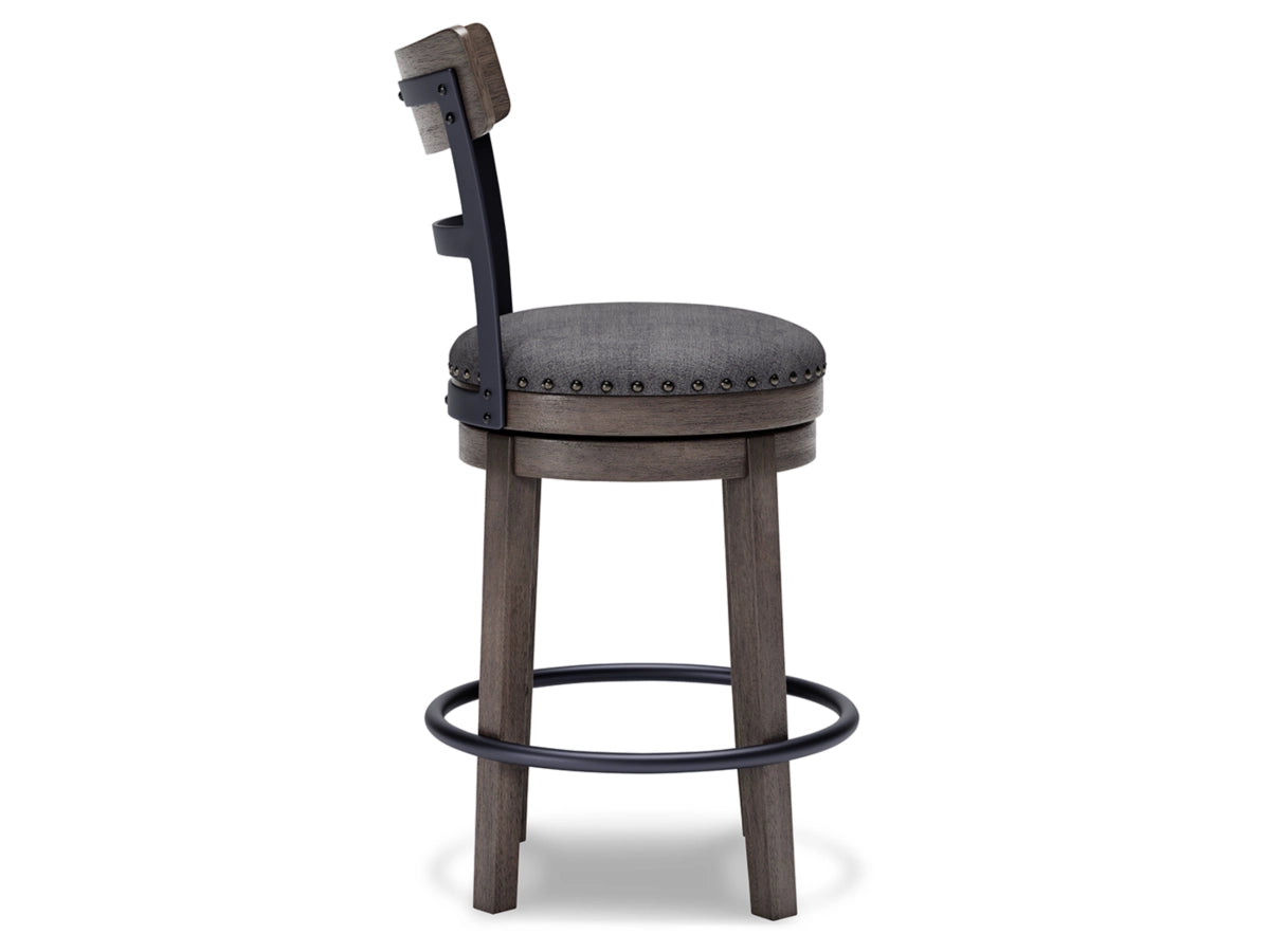 Valebeck Counter Height Upholstered Swivel