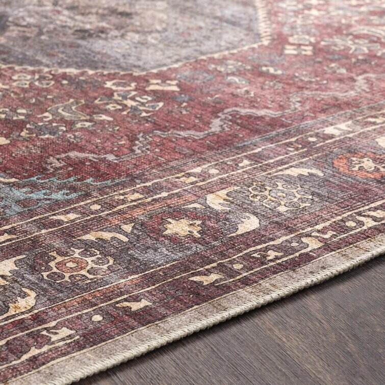 Mya Performance Red/Brown Rug