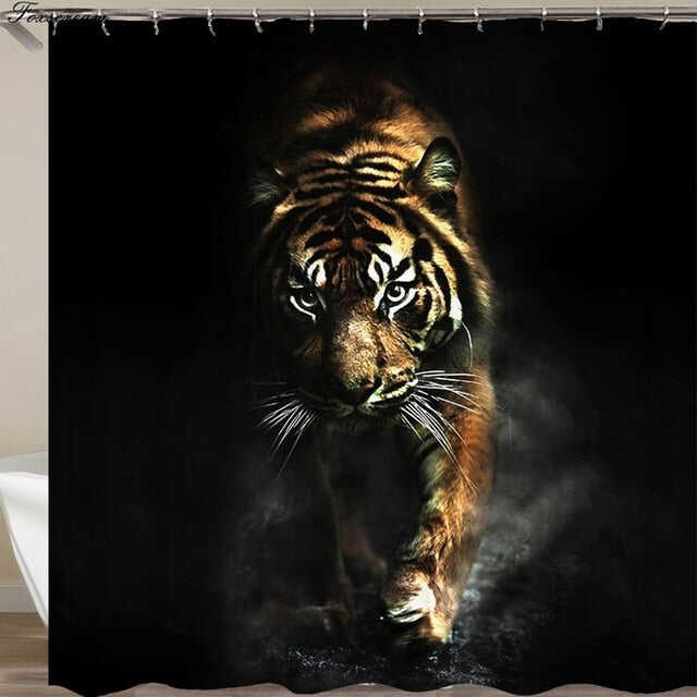 3d shower curtains black bathroom shower curtain fabric funny curtain waterproof bath curtain cortinas de bano