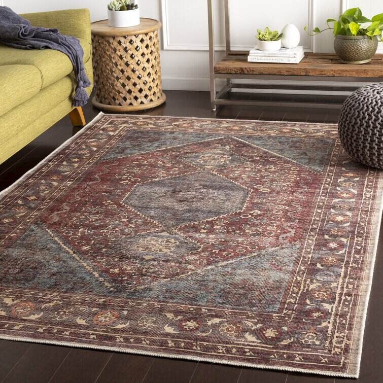 Mya Performance Red/Brown Rug