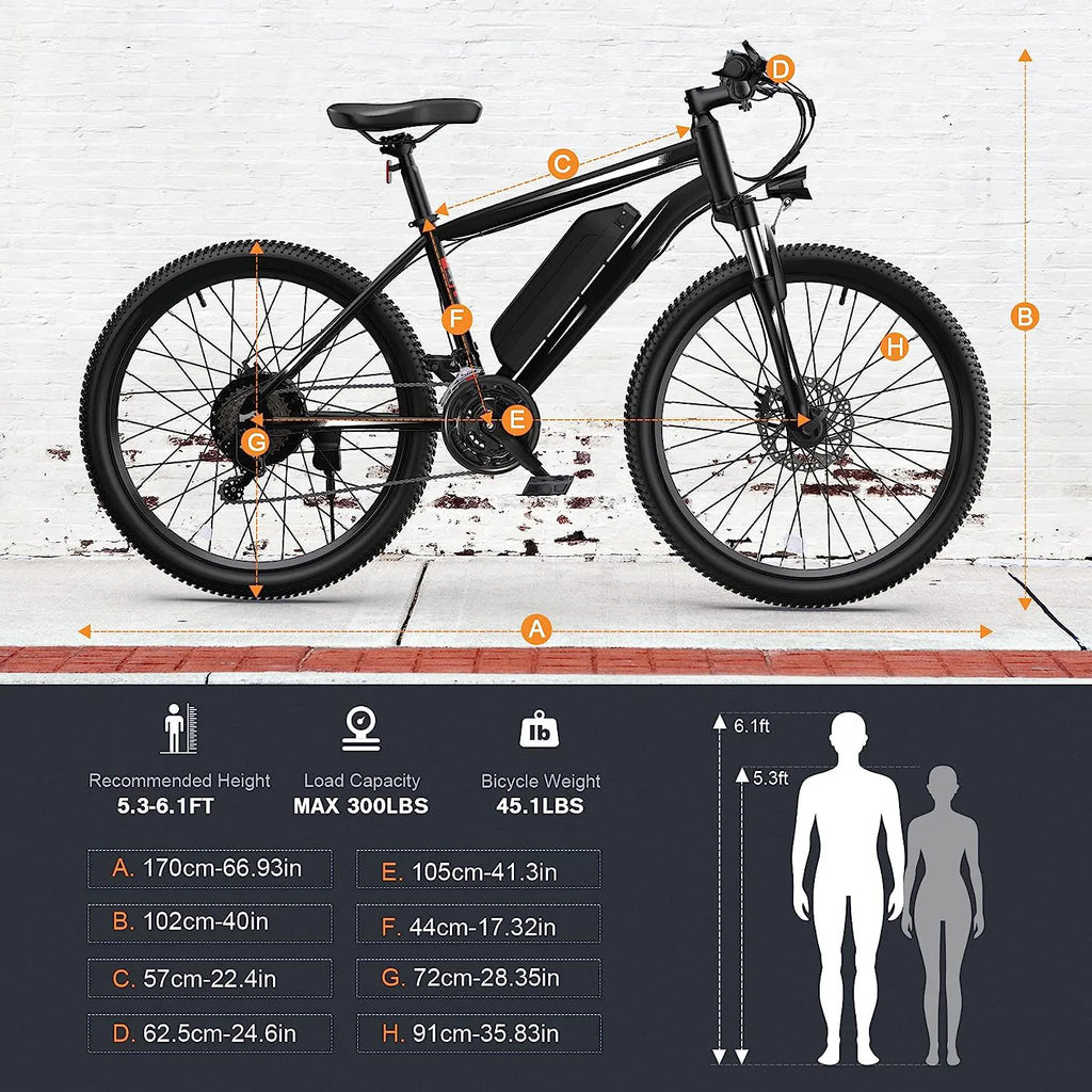 Electric Bike, Electric Bike for Adults, 26